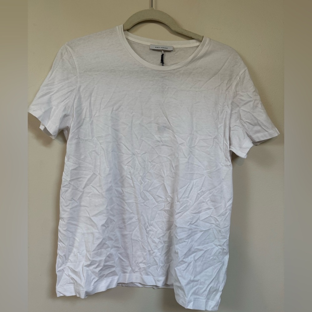 NWT 🏷️ White Classic Fit Crew Neck T-Shirt